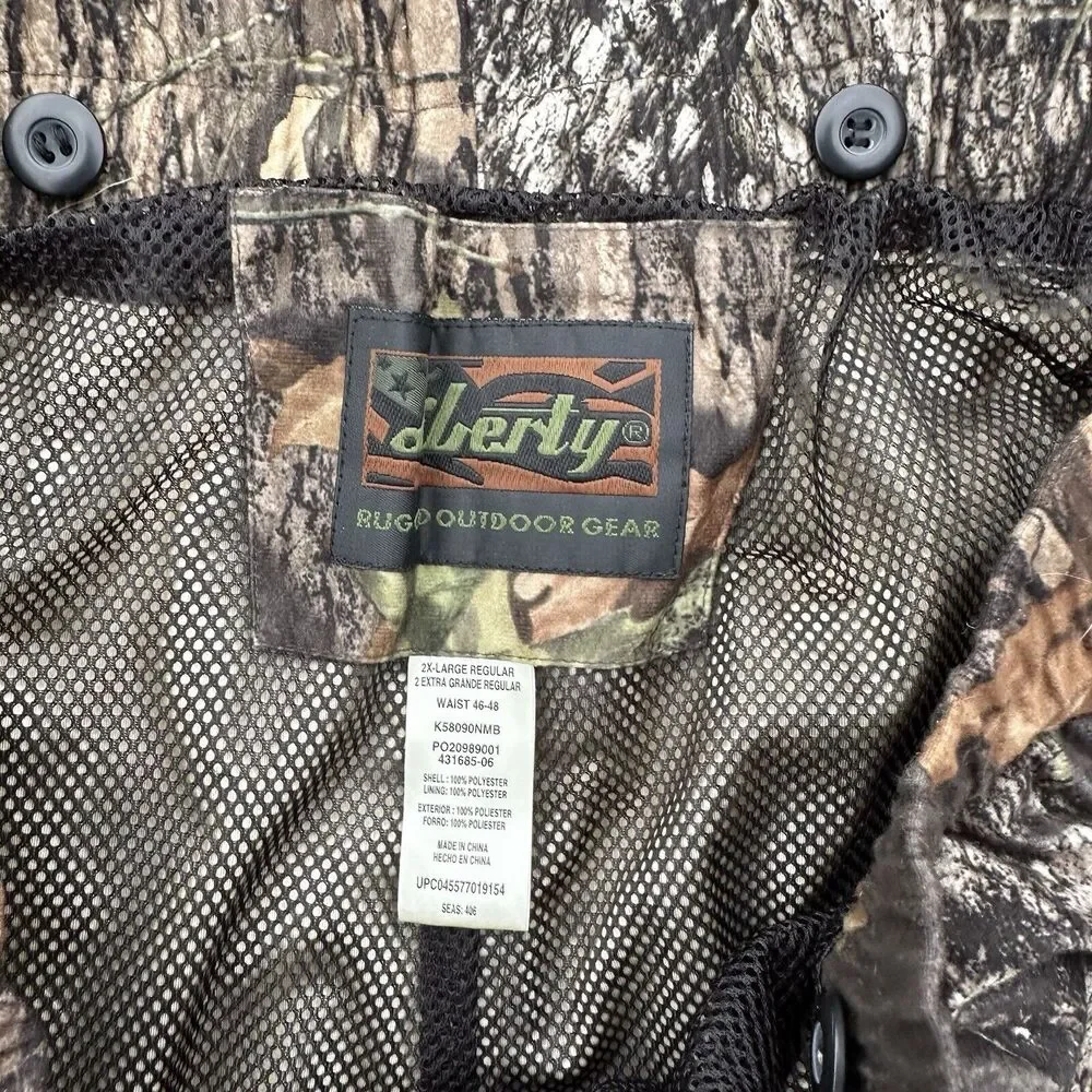 Liberty Camo Pants Mens 2XL‎ Hardwoods Hunting Camouflage Workwear Ankle Zip